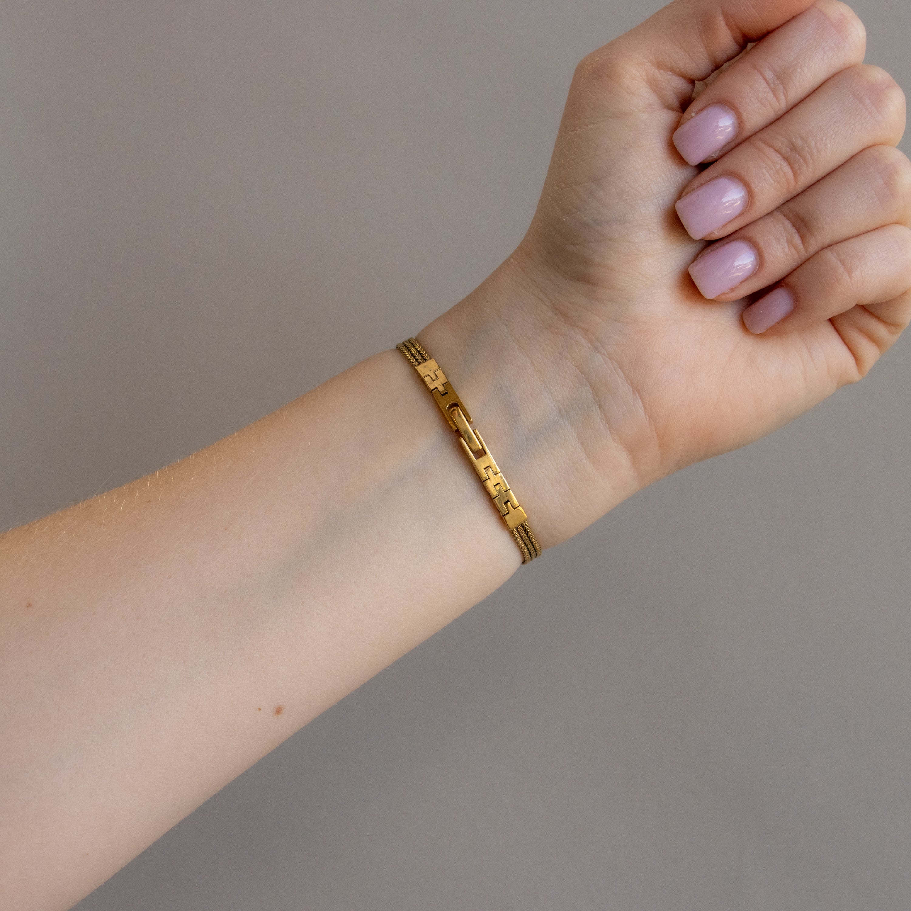 Vintage Christian Bernard Oval Diamond Gold Watch