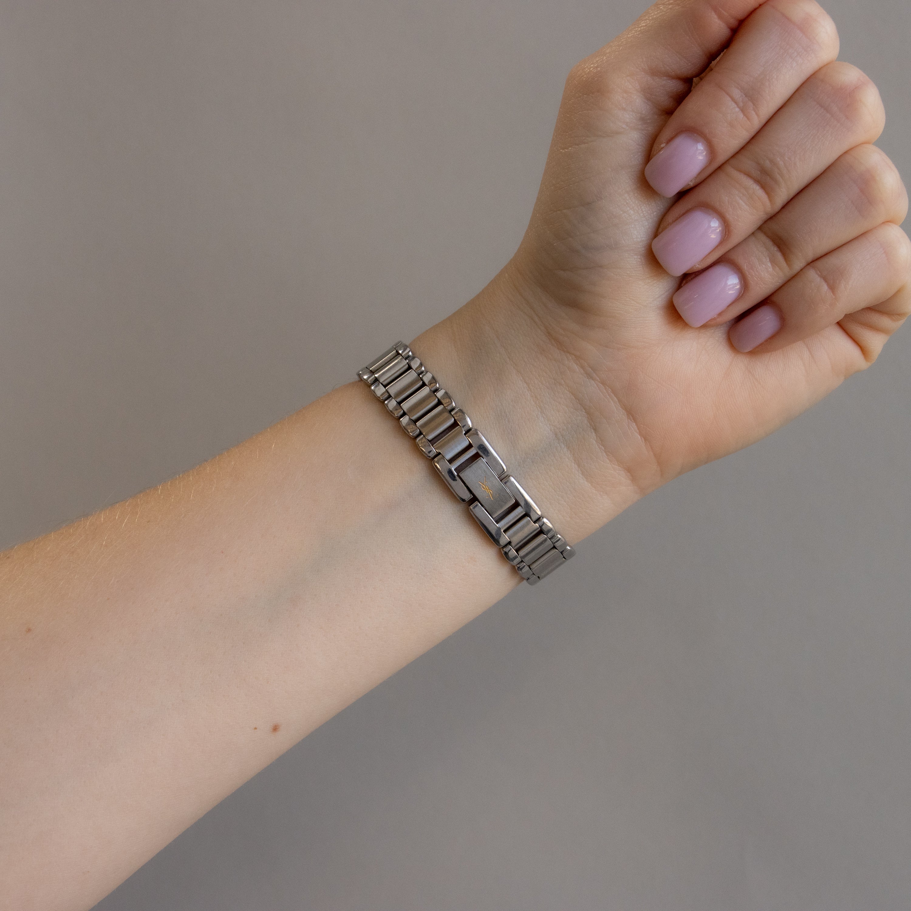 Vintage YSL Ribbed Two Tone Watch