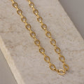 Textured Link Chain Necklace