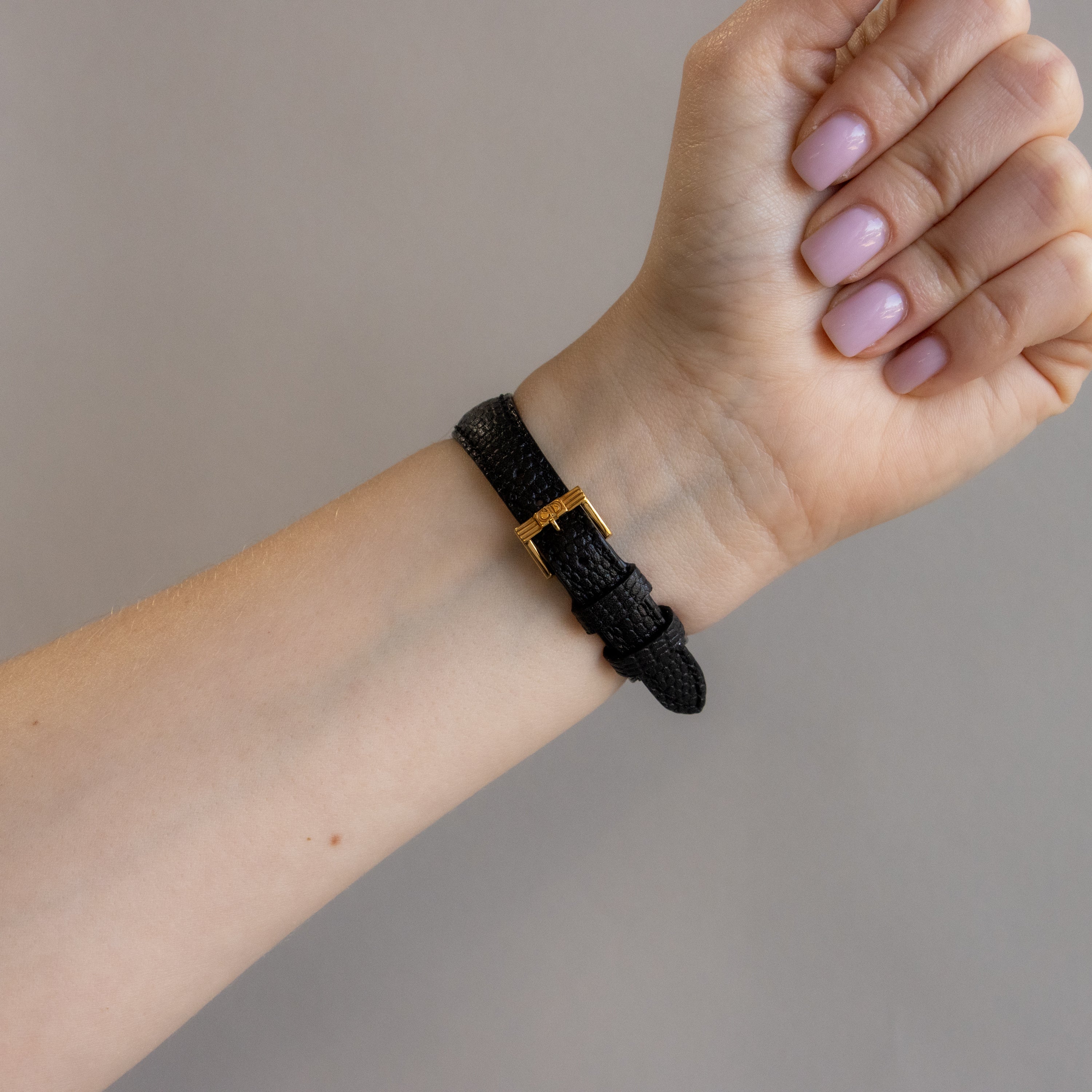 Vintage Christian Dior Swiss Rectangular Two Tone Watch