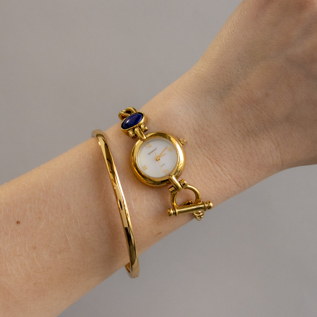 Vintage Vernerer Azul Gold Watch
