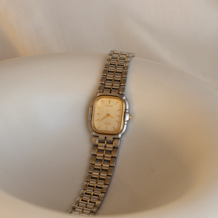 Vintage Citizen Exceed Square Two Tone Watch