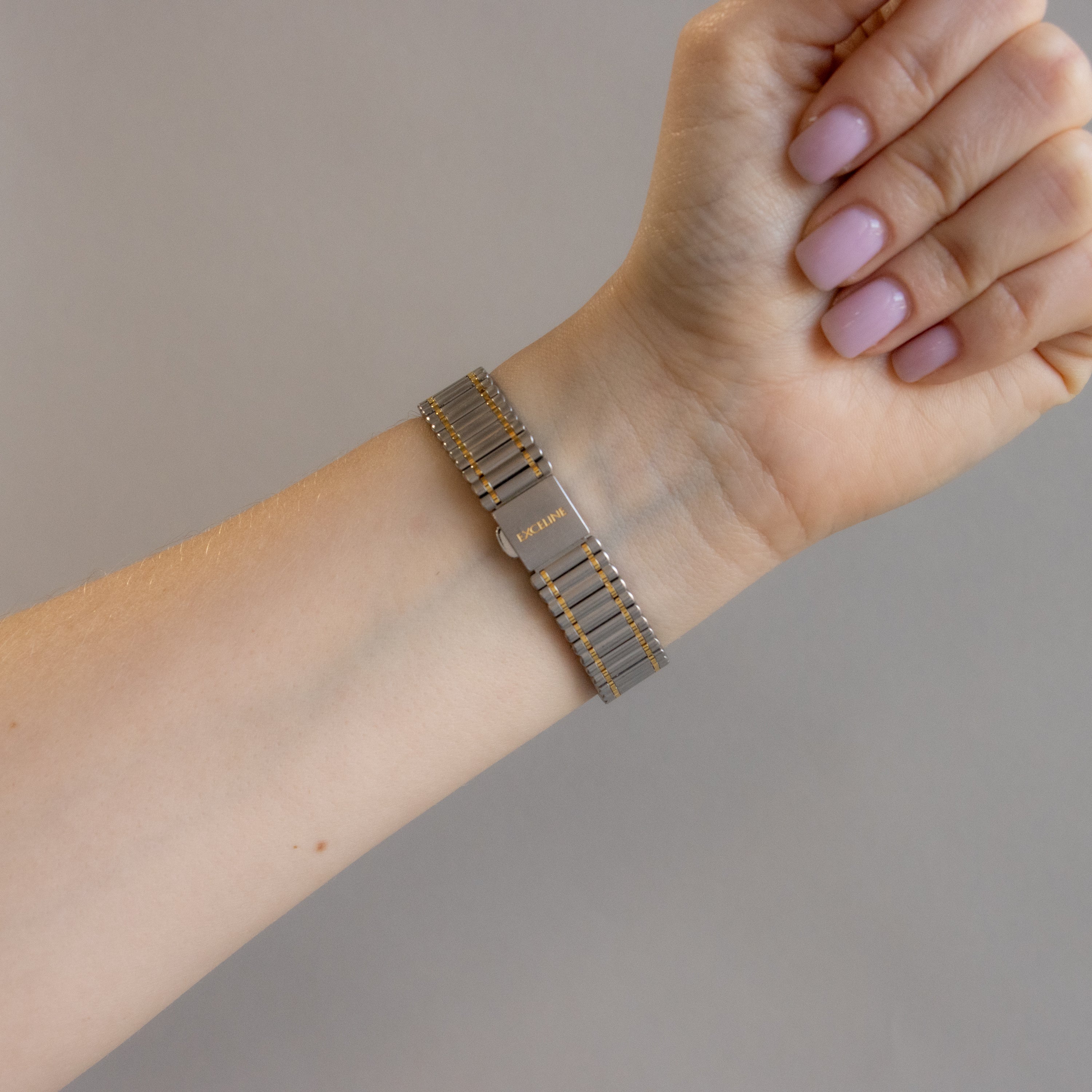 Vintage Seiko Exceline Ribbed Two Tone Watch