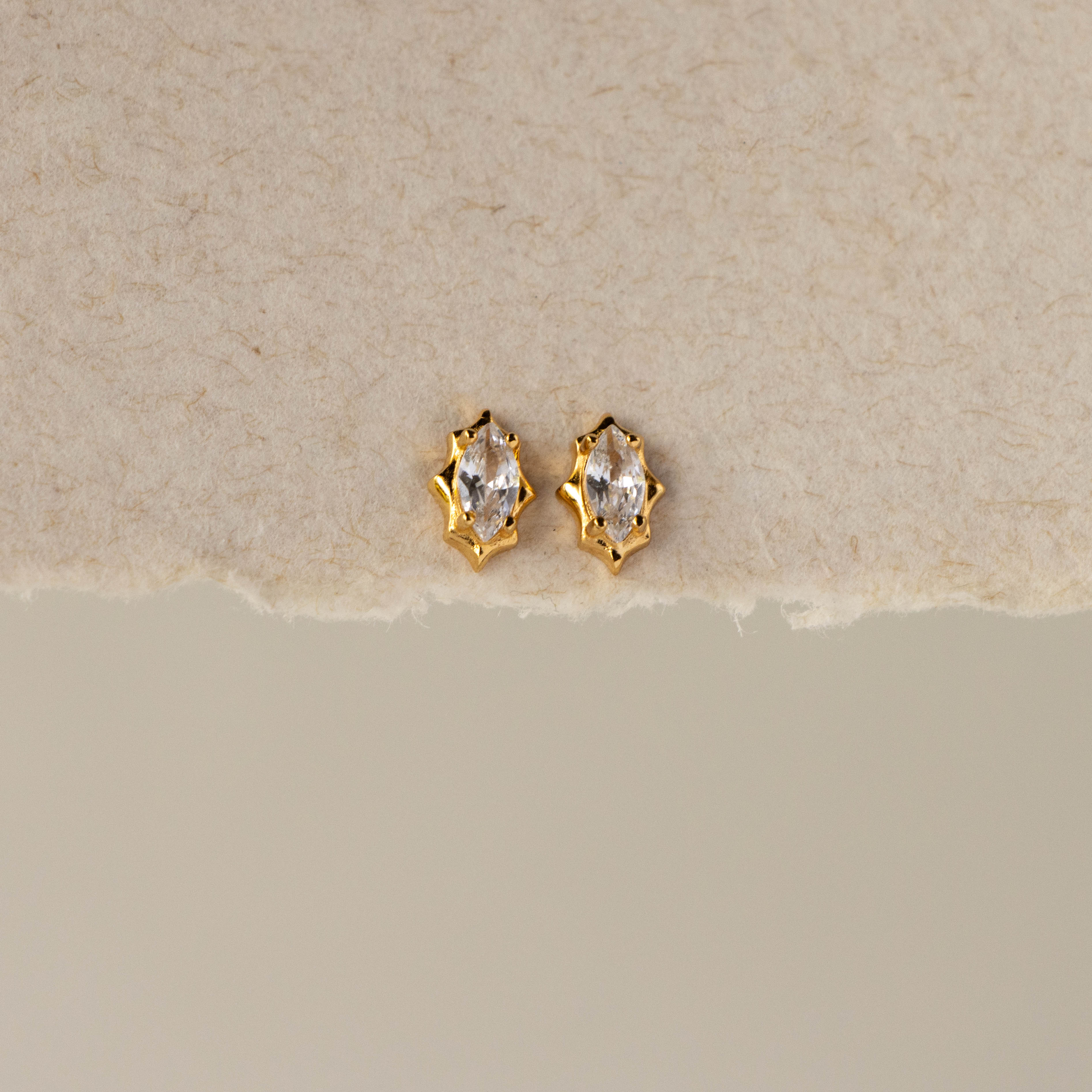 Stellar Diamond Marquise Studs