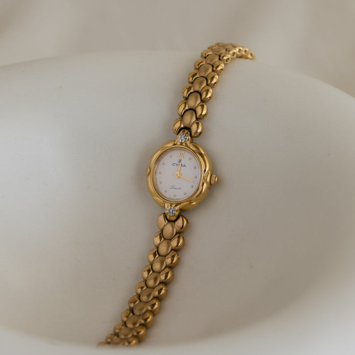 Vintage Cyma Swiss Gold Watch