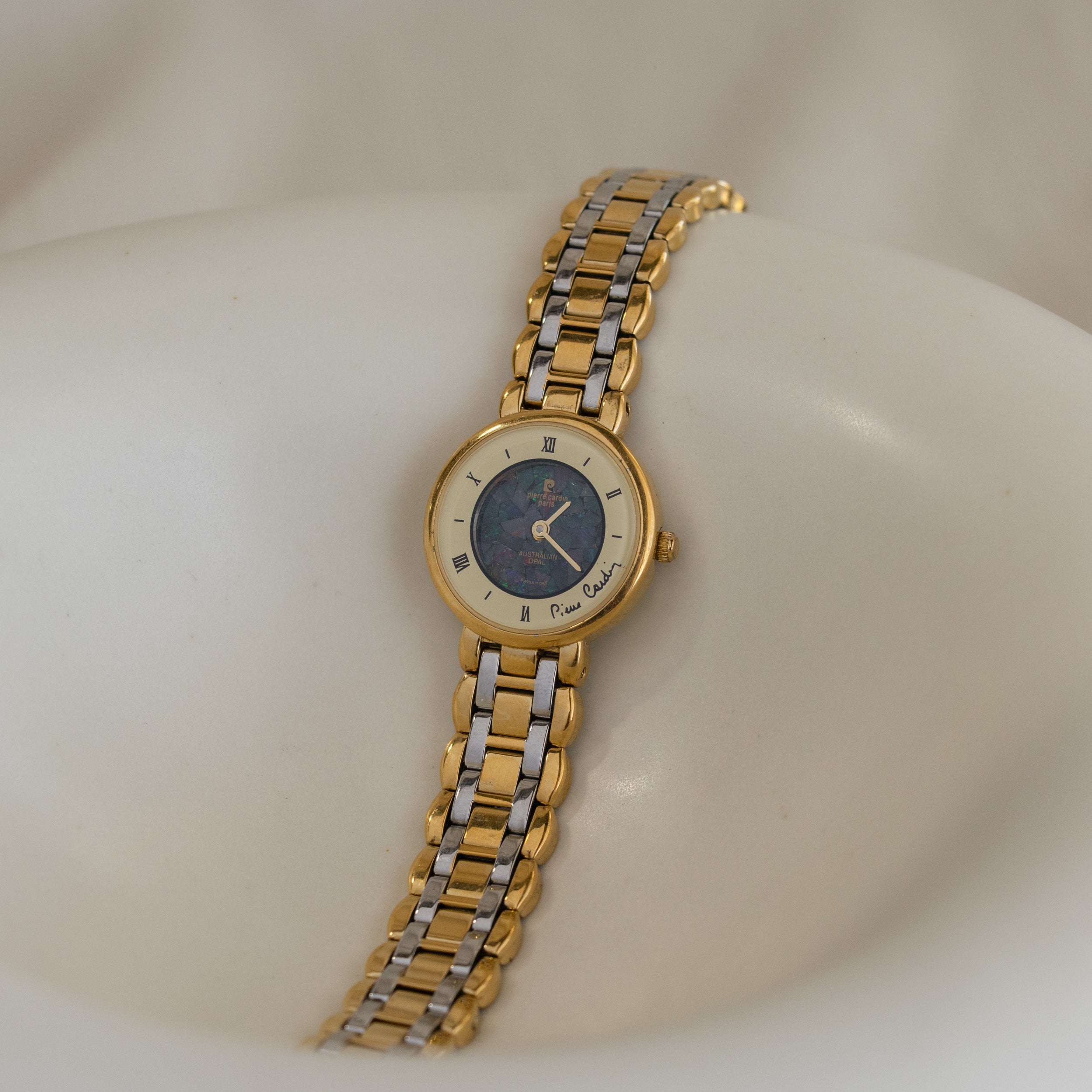 Vintage Pierre Cardin Swiss Bold Two Tone Watch