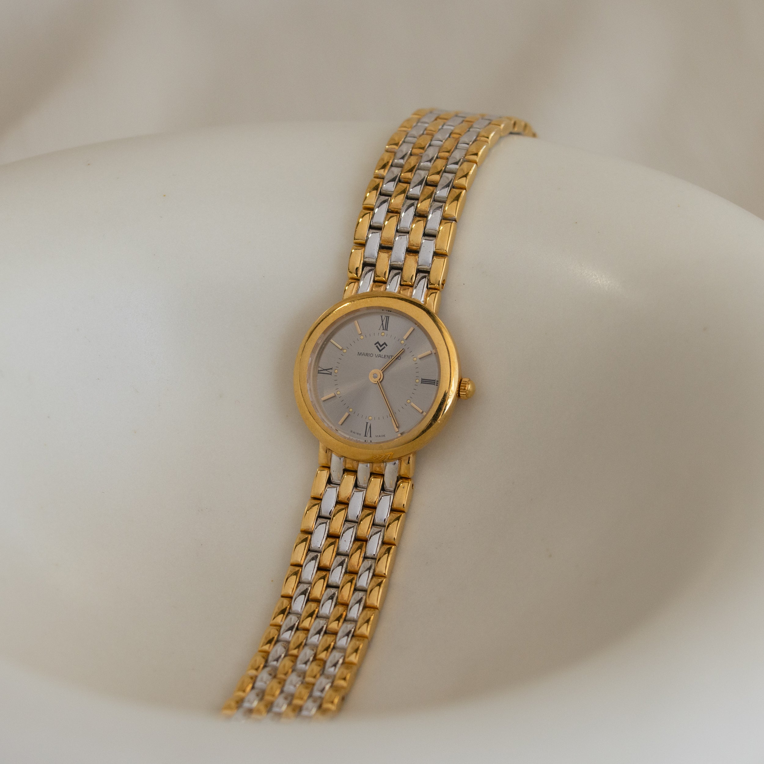 Vintage Mario Valentino Swiss Two Tone Watch