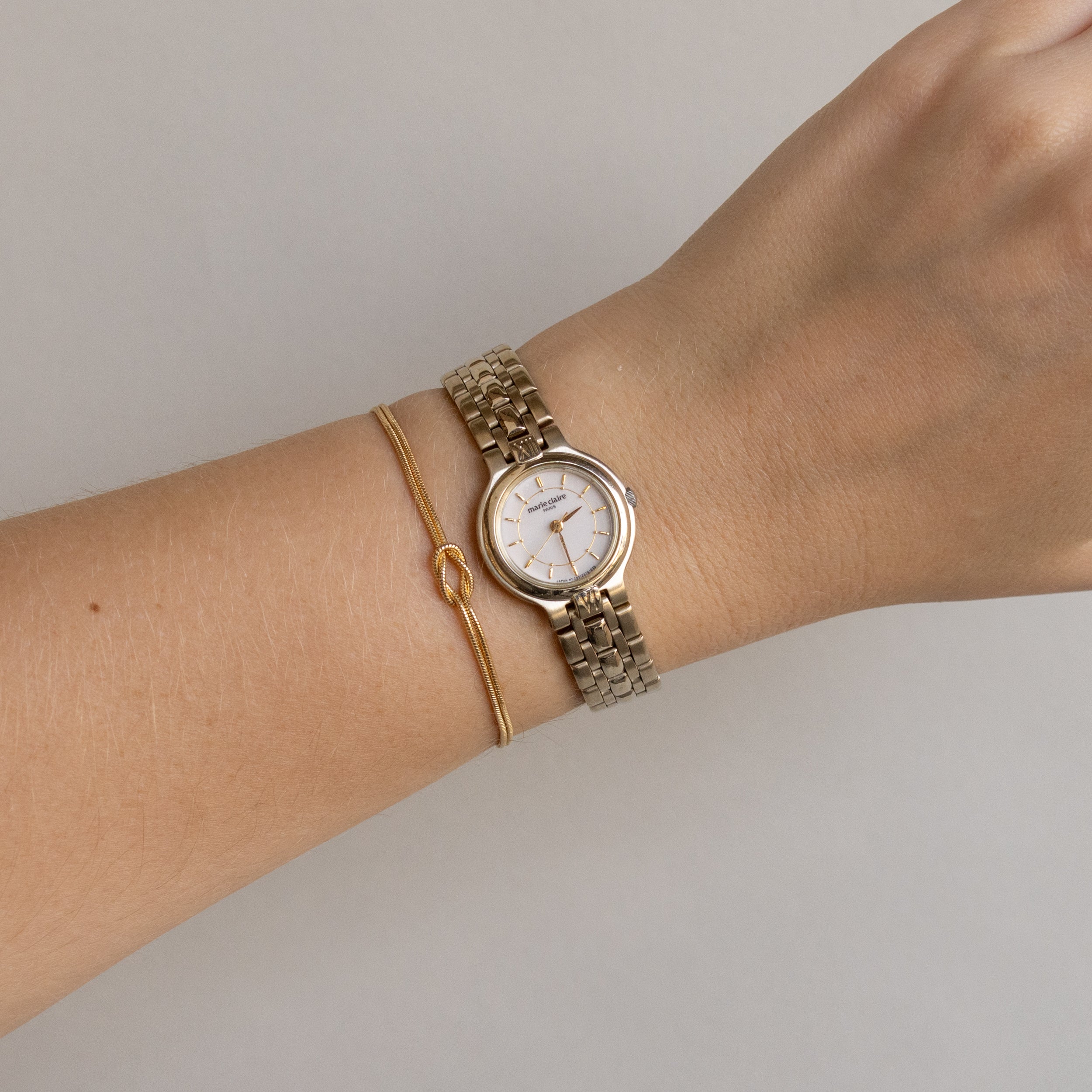 Vintage Marie Claire Light Gold Tone Watch