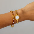 Vintage 4C Cuban Link Gold Watch