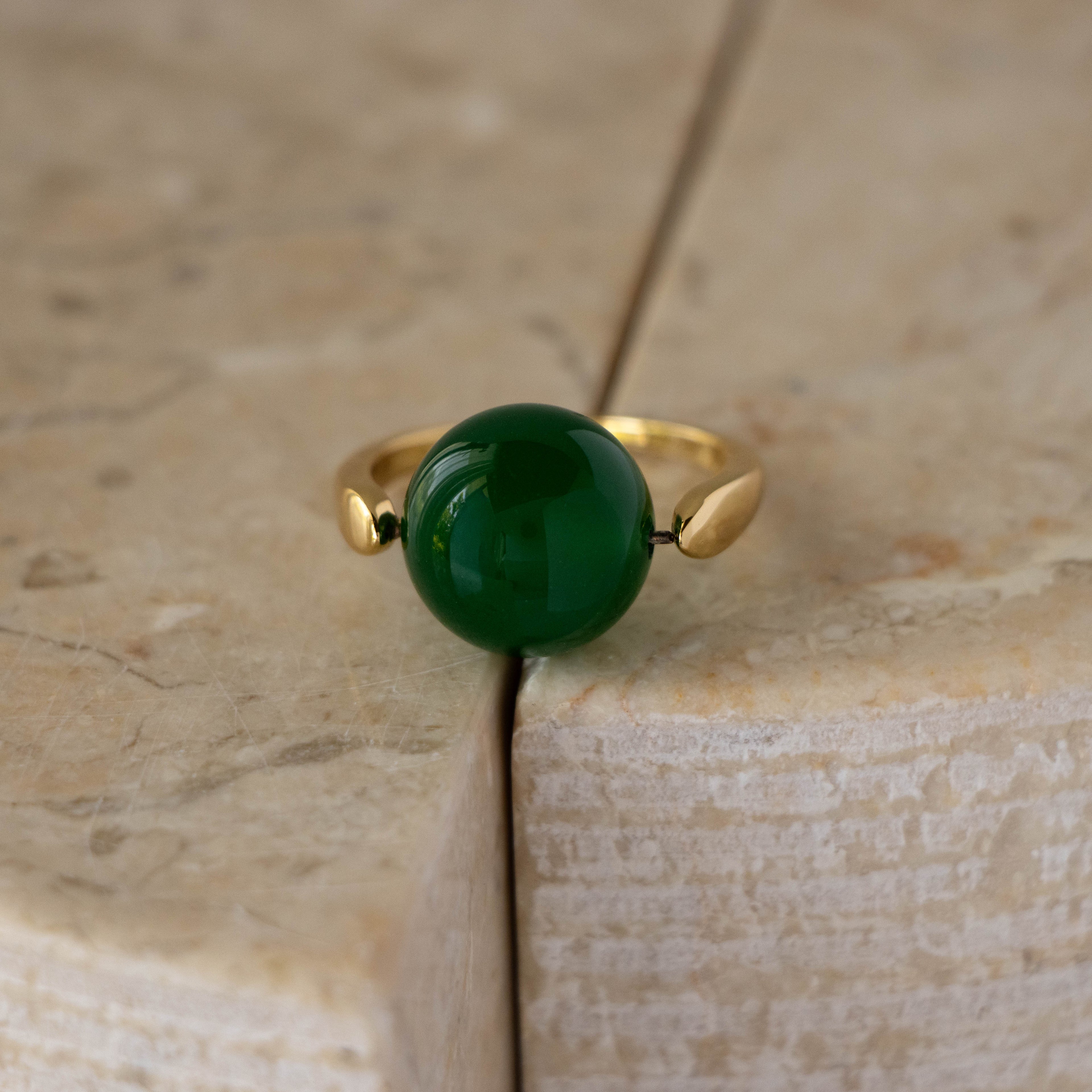 Jade Lollipop Stone Ring