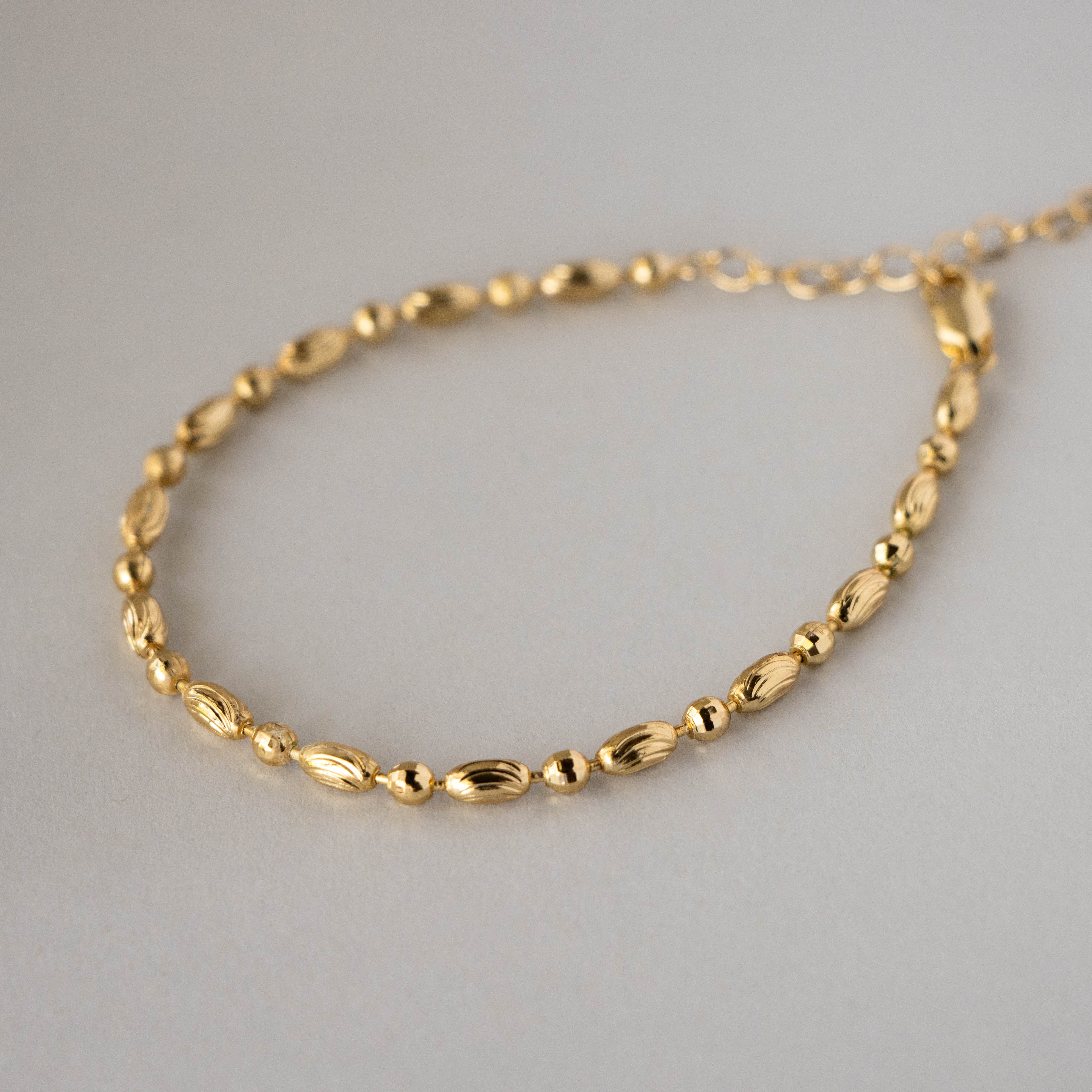 Round & Oval Beaded Bracelet