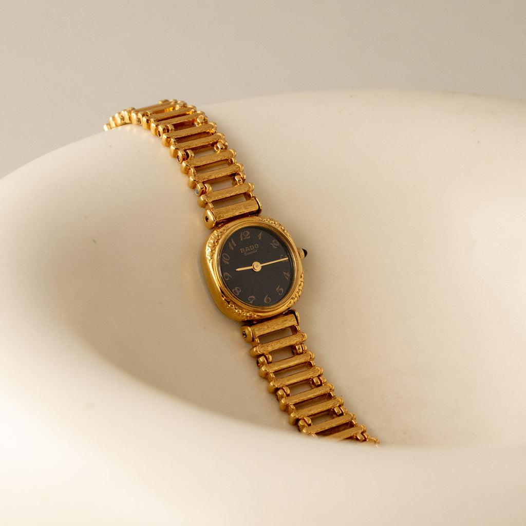 Vintage Rado Firenze Ladder Gold Watch