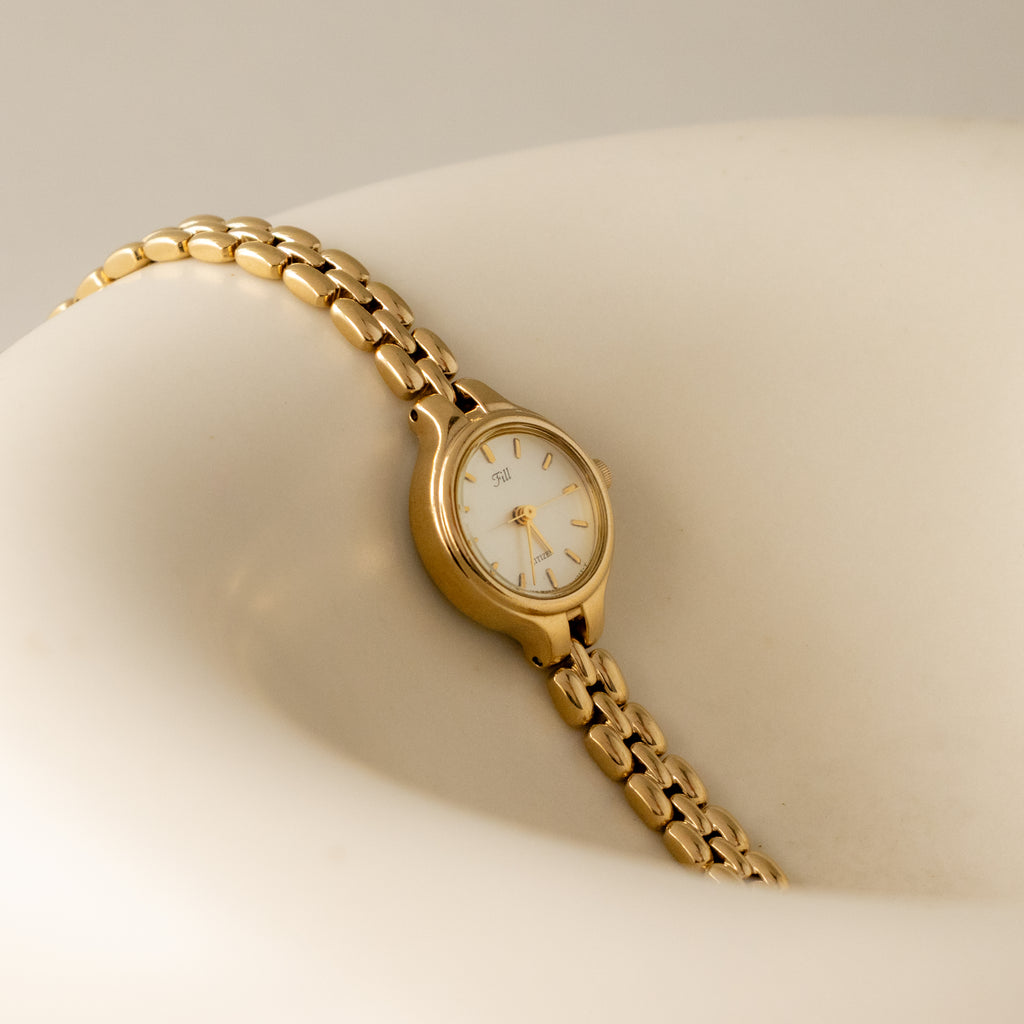 Vintage Citizen Fill Round Gold Watch