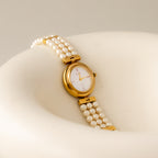Vintage Mi Saki Swiss Pearl Gold Watch