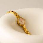 Vintage Shalone De Paris Round Gold Watch