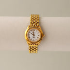 Vintage Burberrys Swiss London Roman Gold Watch