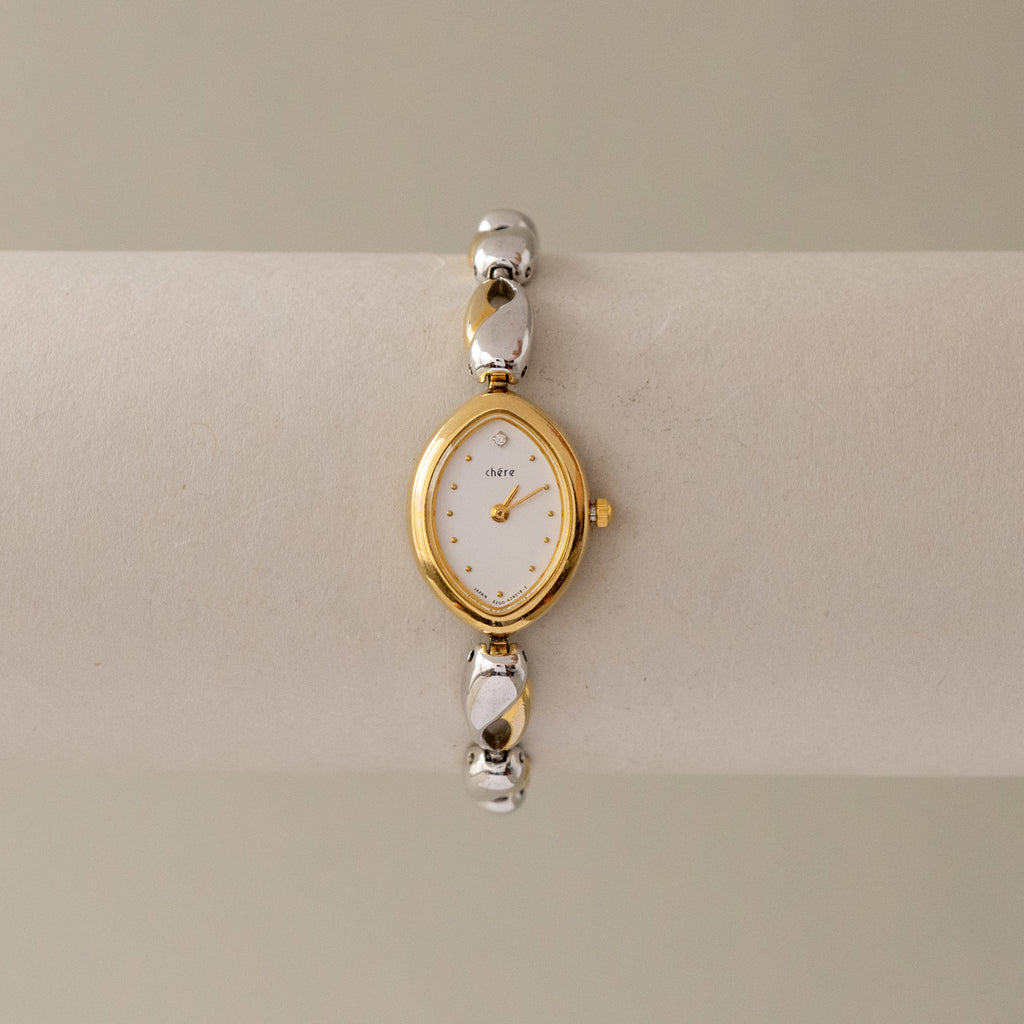 Vintage Citizen Marquise Two Tone Watch