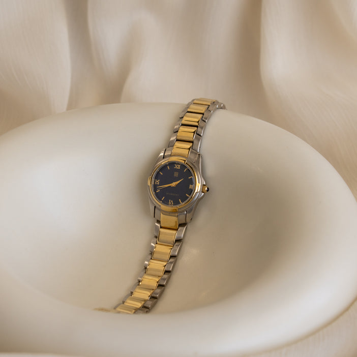 Vintage Givenchy Round Two Tone Watch