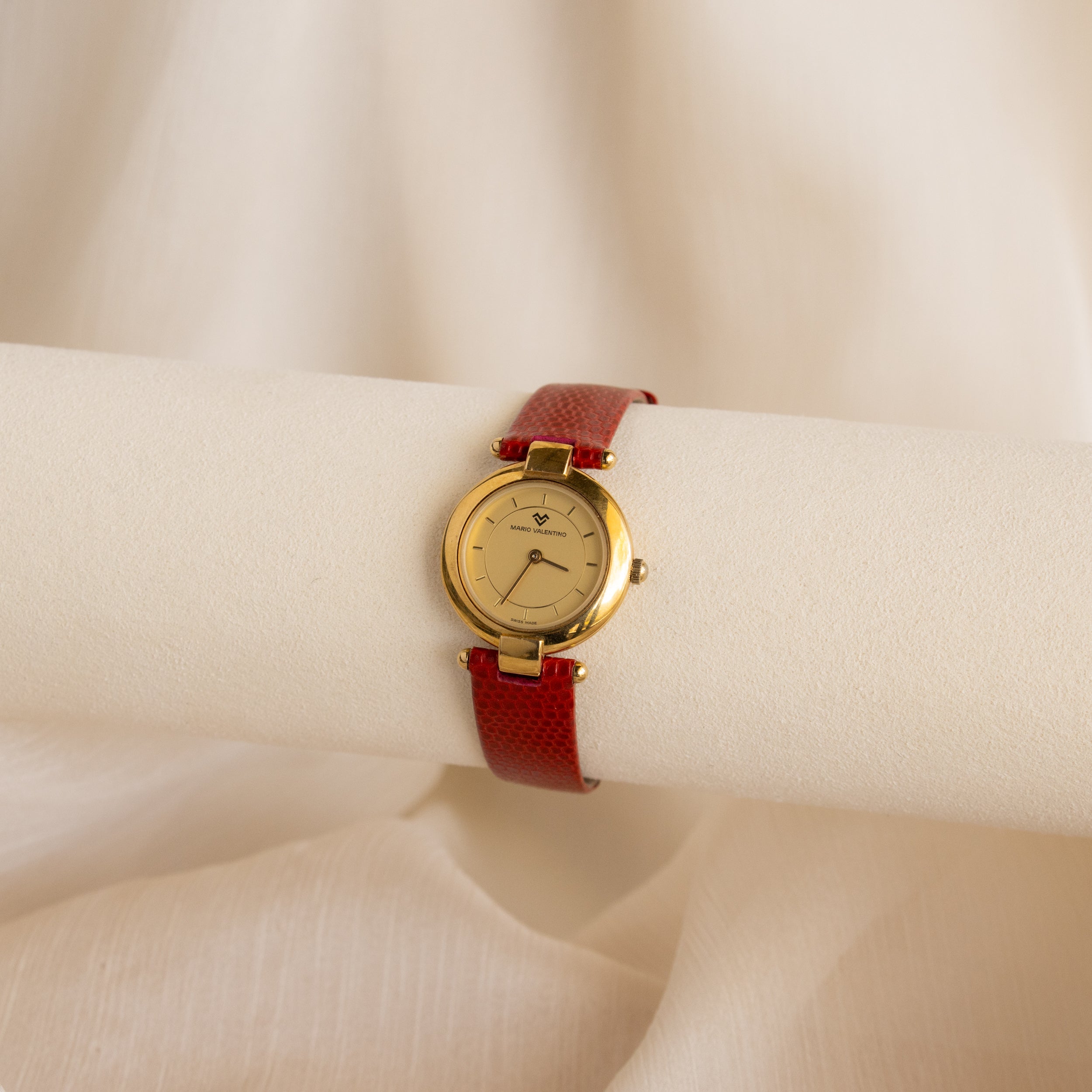 Vintage Mario Valentino Straps Gold Watch