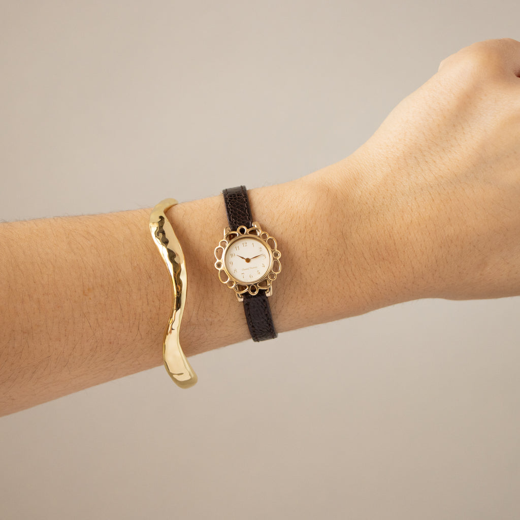 Vintage Chantal Thomass Floral Gold Watch