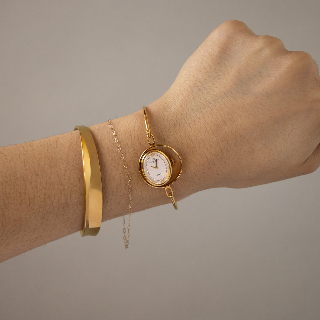 Vintage Christian Bernard Floating Gold Watch