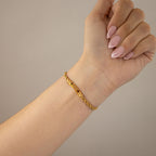 Vintage Christian Bernard Oval Rope Link Gold Watch