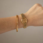Vintage Rado Round Mesh Two Tone Watch