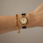 Vintage Gucci Swiss Stirrup Lug Gold Watch