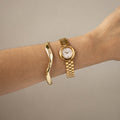 Vintage Courreges Round Gold Watch