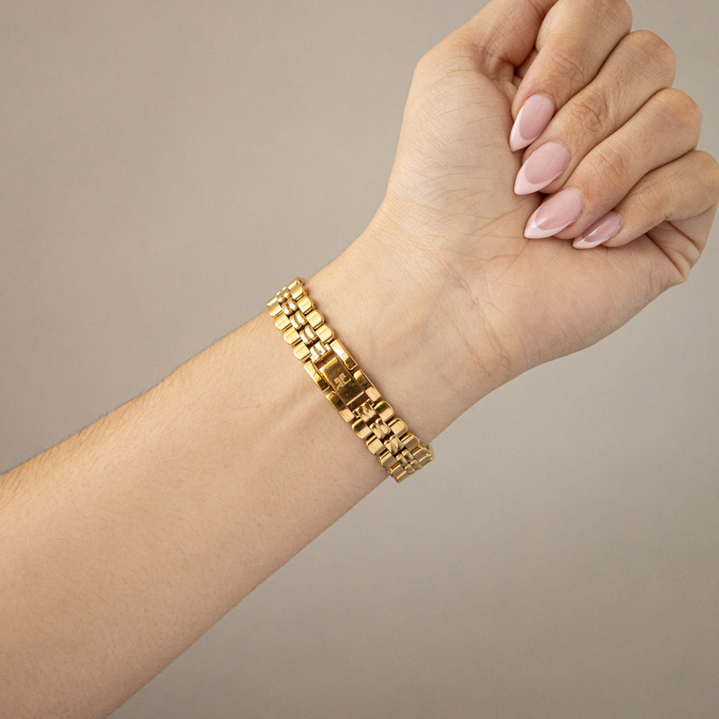 Vintage Courreges Round Gold Watch