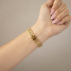 Vintage Courreges Round Gold Watch