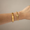 Vintage Seiko Dainty Beaded Gold Watch