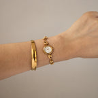 Vintage Seiko Round Teardrop Gold Watch