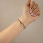 Rare Vintage Citizen Pave Strap Gold Watch
