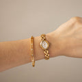 Vintage Seiko Oval Mariposa Gold Watch