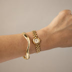 Vintage Citizen Dainty Round Beaded Gold Watch