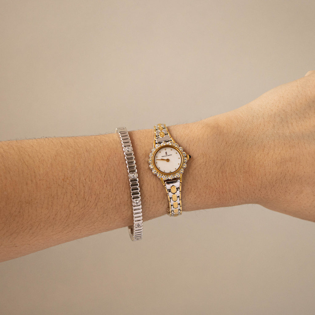 Vintage Roberta di Camerino Pave Two Tone Watch