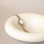 Vintage Citizen Oval Pearl Two Tone Watch