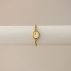 Vintage Christian Bernard Oval Rope Link Gold Watch