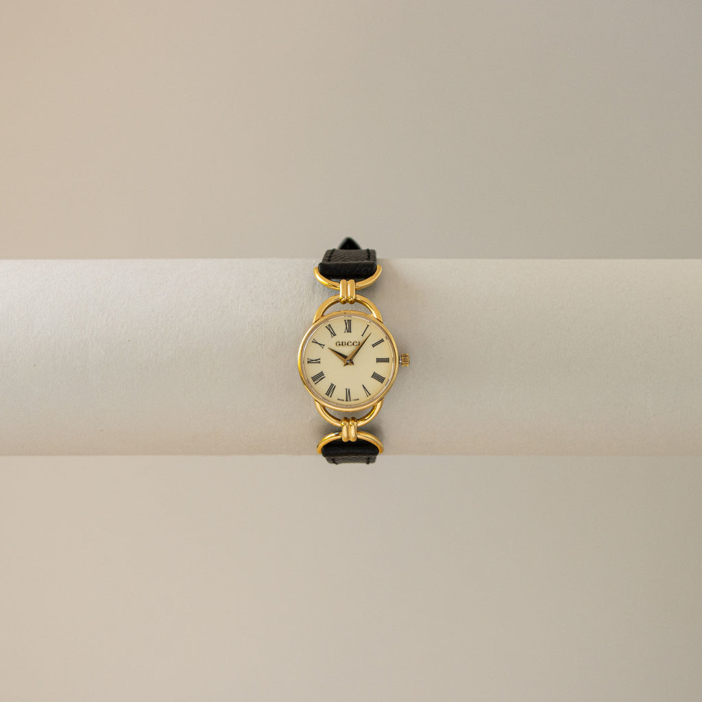 Vintage Gucci Swiss Stirrup Lug Gold Watch