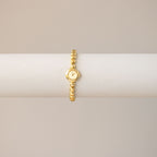 Vintage Seiko Dainty Beaded Gold Watch