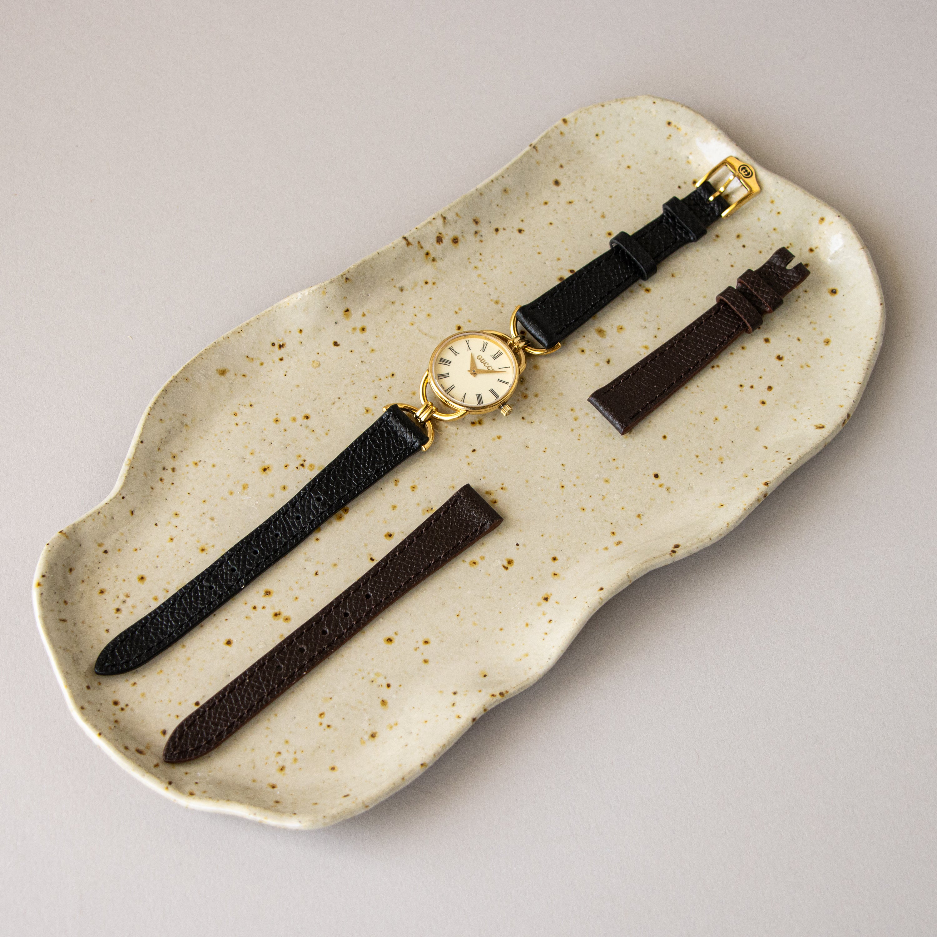 Vintage Gucci Swiss Stirrup Lug Gold Watch