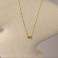 Pave Barrel Charm Necklace