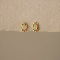 Celestial Oval Opal Diamond Accent Studs