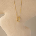 Sculpted Horseshoe Pendant Necklace