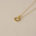 Organic Floating Oval Diamond Interlocking Necklace
