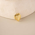 Filigree Paw Print Heart Locket Charm