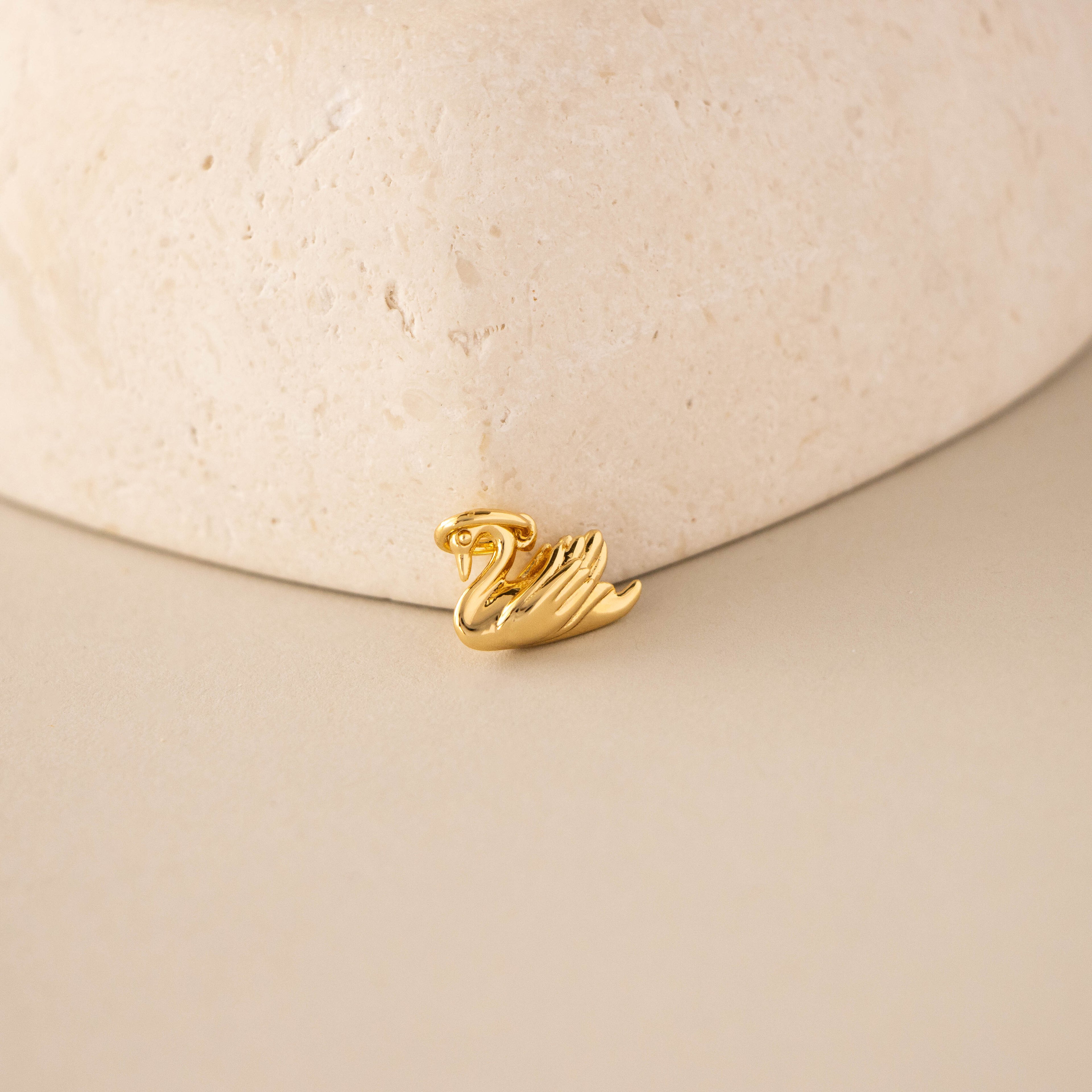 Golden Swan Charm