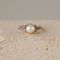 Pearl Amethyst Signet Ring