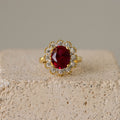 Glamour Ruby Halo Ring